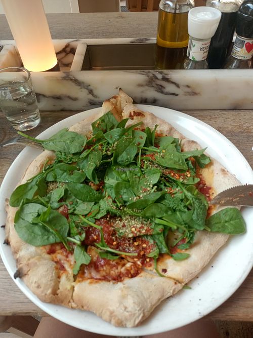 Vegan brucettA pizza at Vapiano - Praterstrasse in Vienna