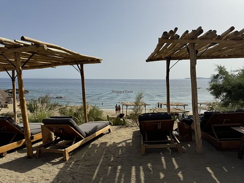 Lovely views  at Scorpios in Mykonos