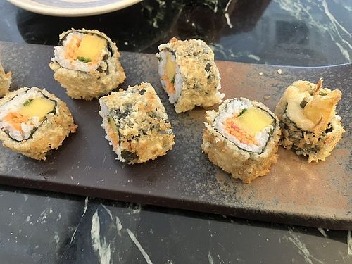 Sushi tempurizado  at Ikixai in Merida
