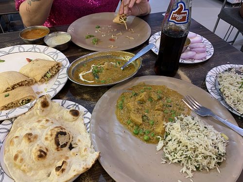 Dosa veg noodles, green peas aloo masala, roti and jeera rice    at Kailash in Aurangabad
