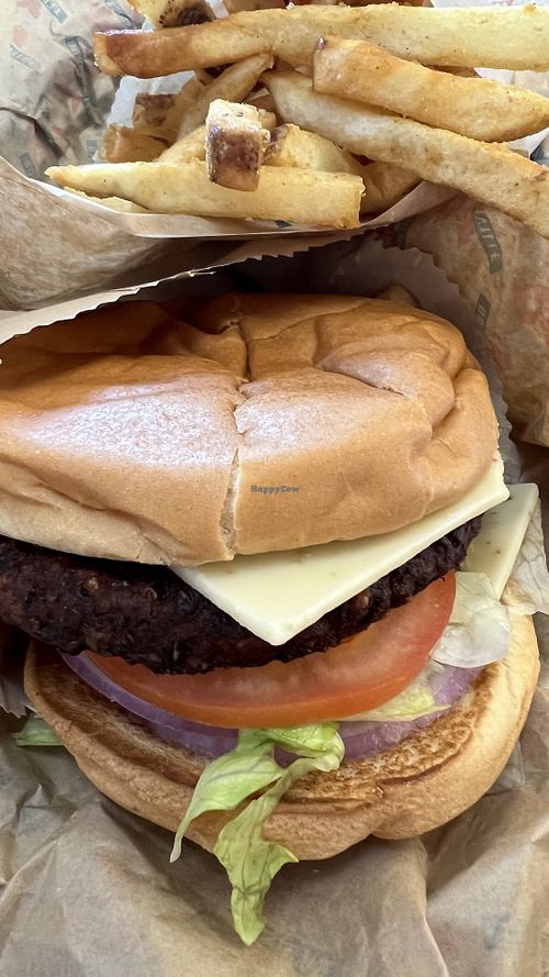 Vegan Cheeseburger w/ Fries  at Burgerville  in Aloha
