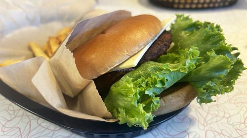Vegan cheeseburger   at Burgerville  in Gresham