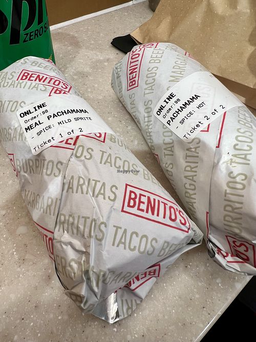 Pachamama burritos   at LTN - Benito's in Luton