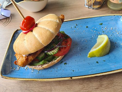 Veganes Fischbrötchen at Fischerstube in Wangerooge