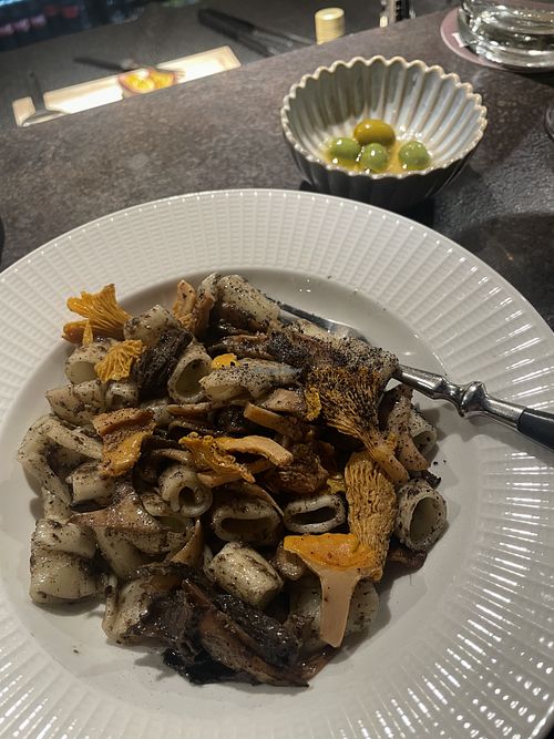 Wild mushrooms pasta  at Pompei in Tartu