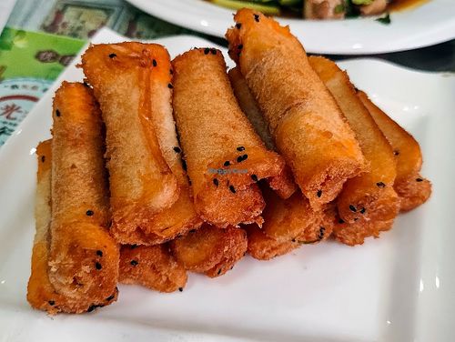 fried Yam roll  at Cái Wō Wō Bèn Gōngjī Sichuan Restaurant - 财窝窝笨公鸡川菜馆 in Tekes County