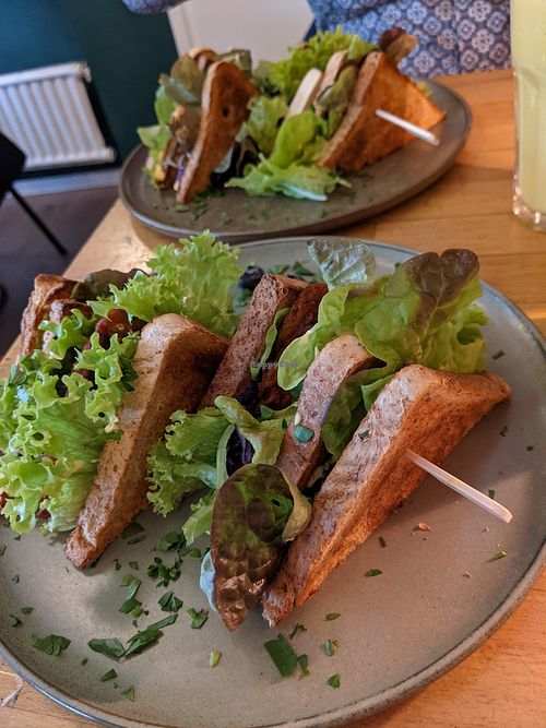 Club sandwich at HappenPappen in Hamburg