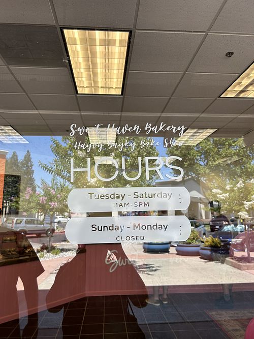 Hours   at Sweet Haven Bakery in Citrus Heights