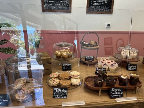 Display case   at Sweet Haven Bakery in Citrus Heights