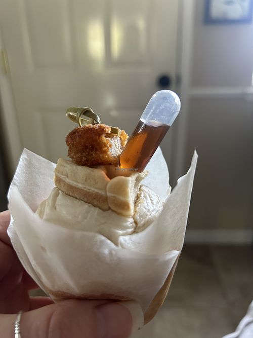 Chicken and waffles cupcake   at Sweet Haven Bakery in Citrus Heights