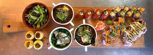 Chef's Platter "It all looks good"  at Nami Vegan Sushi - Pop Up in Haarlem