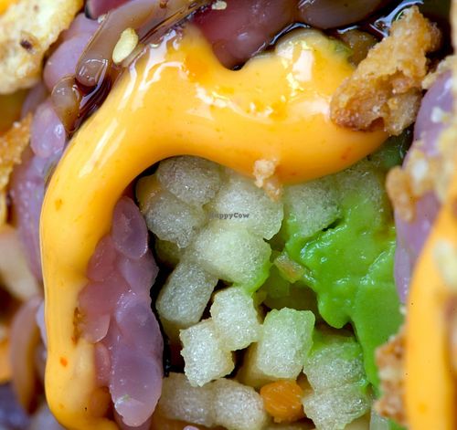 Spicy Summer Mango Uramaki at Nami Vegan Sushi - Pop Up in Haarlem