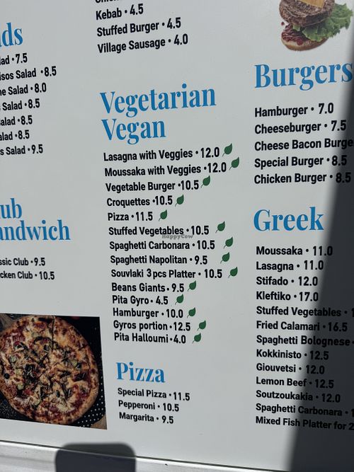 Menu   at Kalagris Cafe Bar - Restaurant in Rhodes