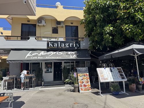 Outside   at Kalagris Cafe Bar - Restaurant in Rhodes