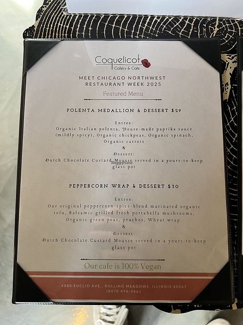   at Coquelicot Gallery and Cafe in Palatine