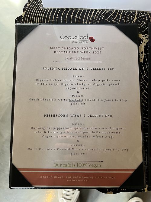   at Coquelicot Gallery and Cafe in Palatine