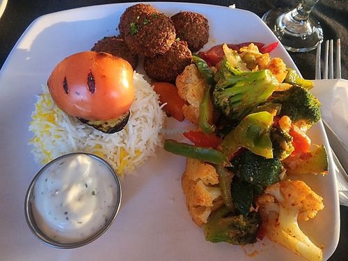 Falafel  plate at Zeytin in Irving