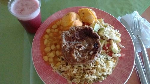 Lunch of the day, March 2017 at Trigo y Miel in San Gil