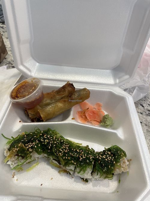 Veg out and fried spring rolls   at Thai Sticky Rice in Corpus Christi