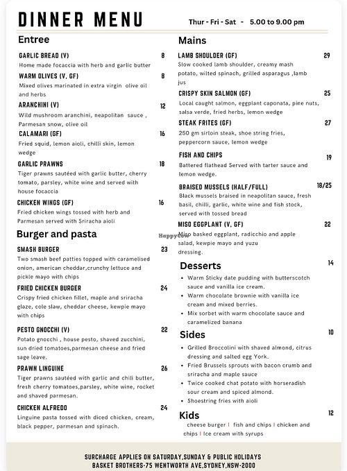 at Basket Brothers in Sydney