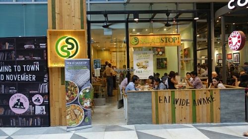 shop front  at SaladStop - Chevron House in Central Singapore