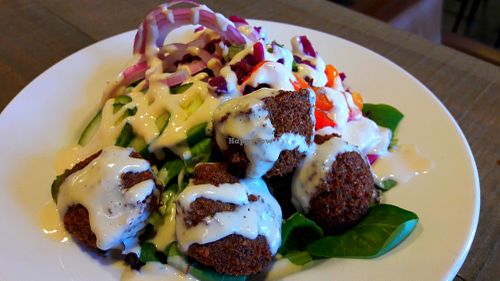 Falafel salad at Kettle Black in Charlottetown