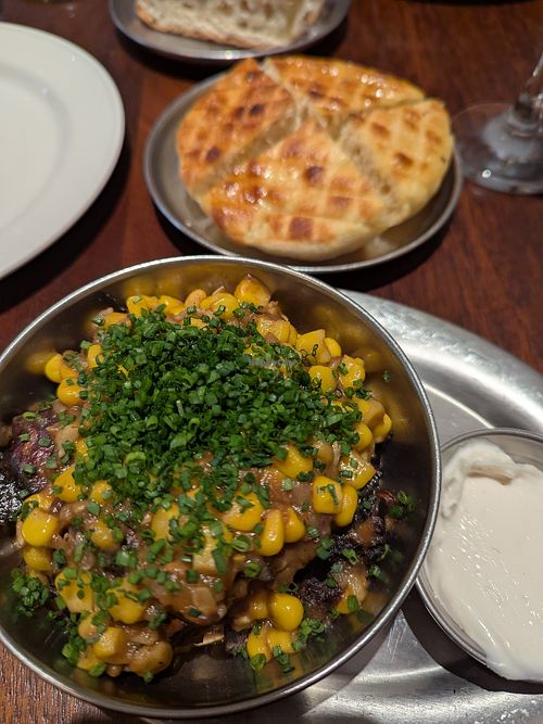 Squash/corn at Holy Carrot in West London