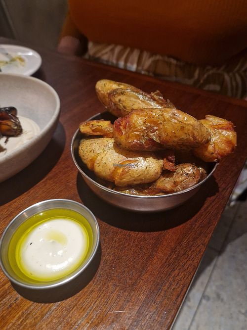 Roasted potatoes, 9/25 at Holy Carrot in West London