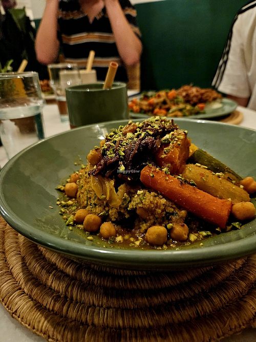 7 vegetable vegan couscous at L'mida - مطعم الميدة in Marrakech