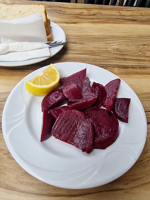 Super yummy beets at Kastrati in Tirana