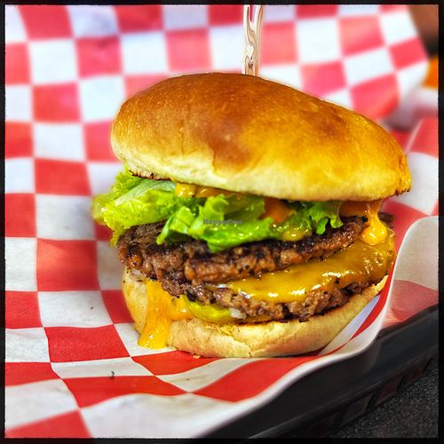 Where Art Thou Romeo double burger. at Romeo's in Asheville
