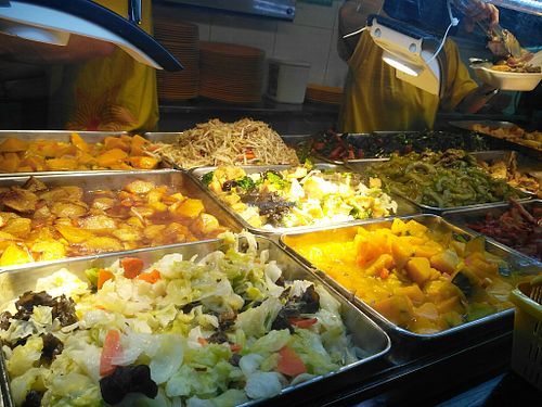 Dishes to choose from ... at Kwan Inn Vegetarian 观音斋 - Chinatown in Central Singapore