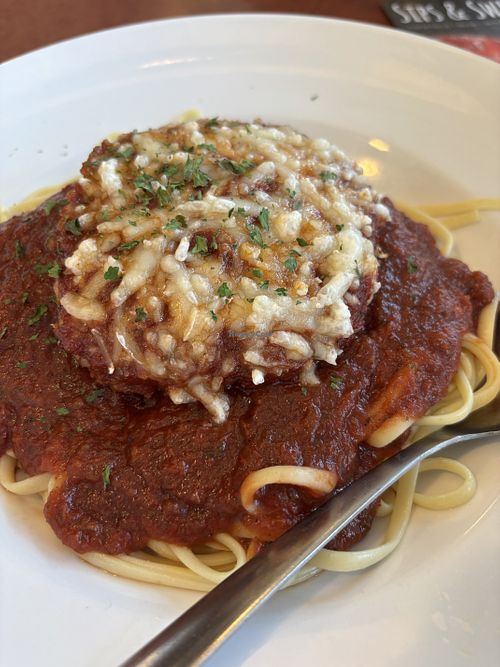 Vegan chicken parmigiana   at Ruby Tuesday in Niagara Falls
