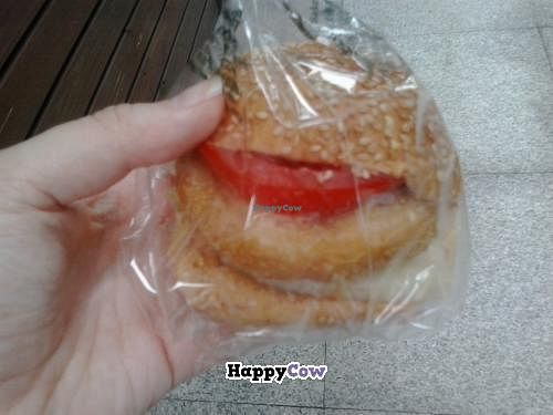 Vegan Fish Sandwich at Kapok Vegetarian Cafe in Taipei