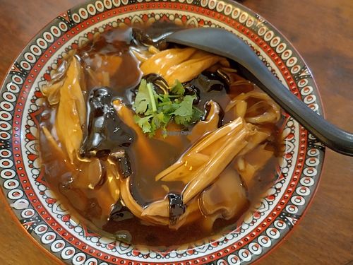 Noodles in vegan gravy at Dao Noodle in Melbourne