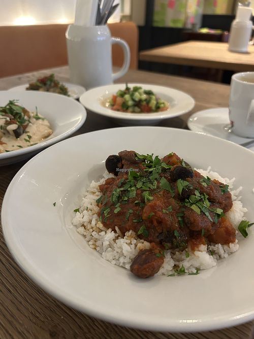 bean stew  at The Hummus Workshop in Vienna
