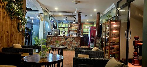 Interior at Green Mango Cafè & Bakery in Battambang