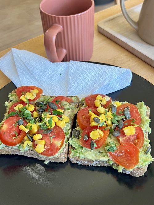 Avocado toast (two pieces as standard)   at Aromal - Magnet in Tirana