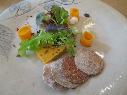 Carrot & cashew pâté, one of the starter options for the Sunday roast at Oak in Bath