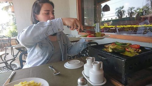 Vegan grill at Dona Maria Restaurant in Puerto Iguazu