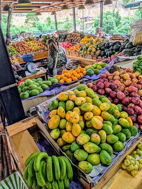 Great selection of fruits and vegetables at Centenary Farmers Market in Thimphu