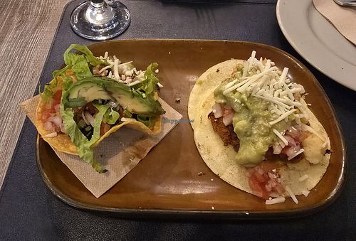 Crunchy and soft tacos at Mezcal in Malaga
