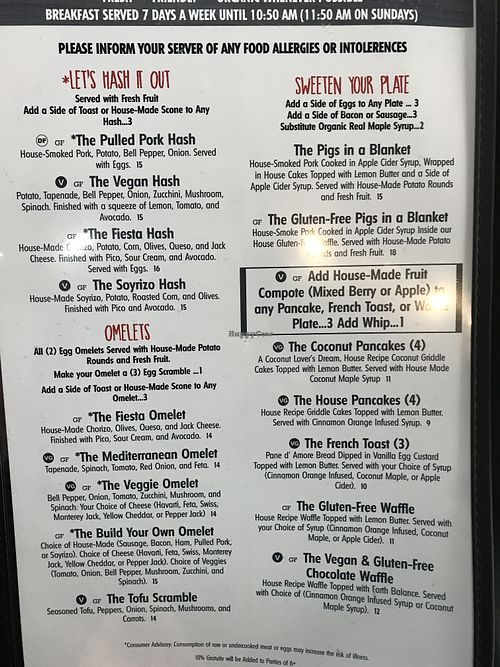 More menu (breakfast) at New Day Eatery in Port Angeles