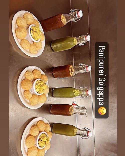Pani puri   at Bombay Kitchen in Gordonvale