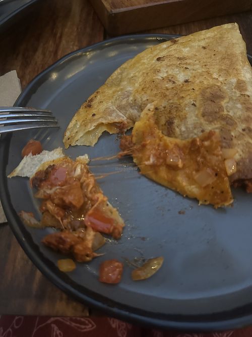 Der Not vegan cheese and they confirmed  at La Taqueria - Pinches Tacos Shop in Tulum