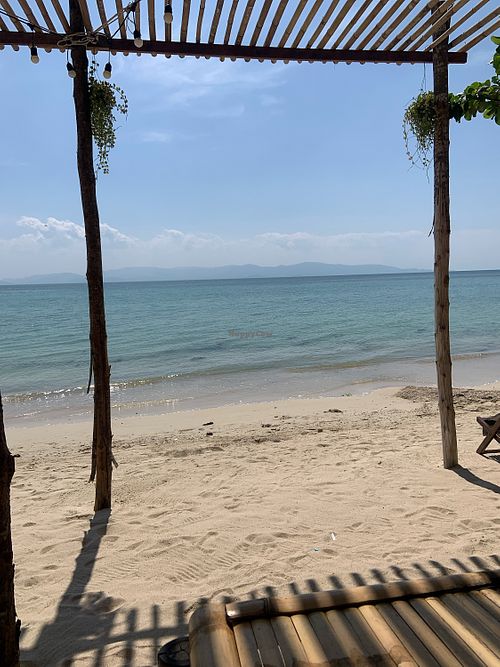 Views from the tiki beach tables  at Tiki Beach in Koh Phangan