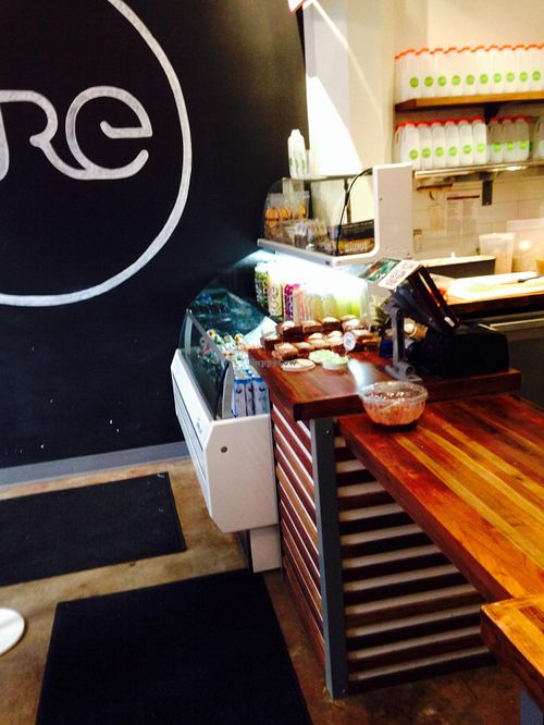 Counter at Kure Superfoods in Portland