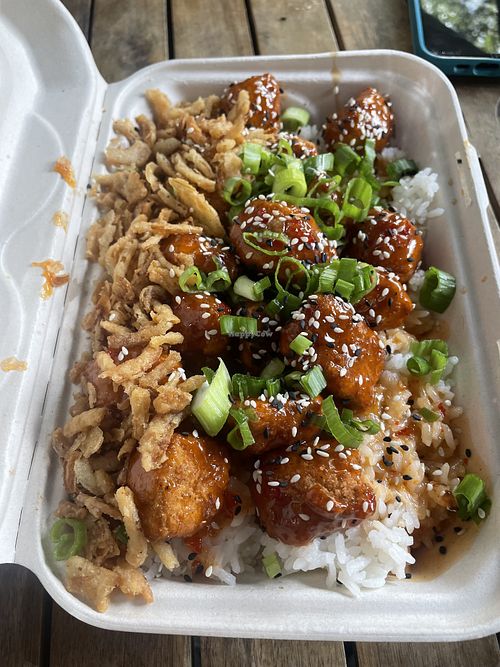 Bang bang chicken  at Shiso Crispy in St Petersburg