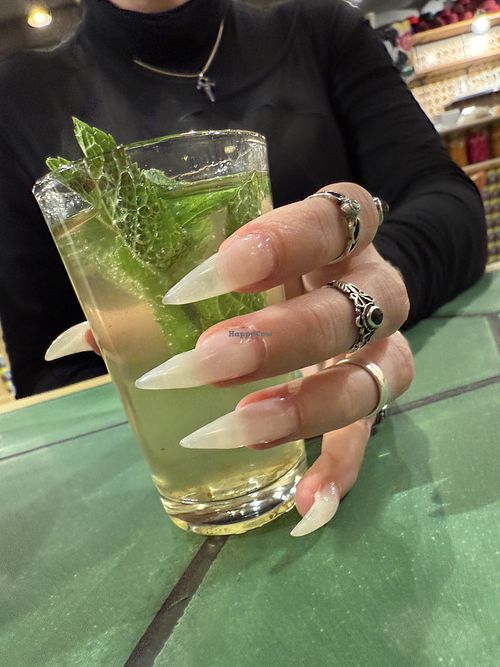 rose mint tea  at Comptoir Libanais - Stephenson Pl in Birmingham