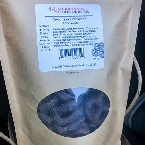 Chocolate covered pretzels  at Missionary Chocolates in Portland